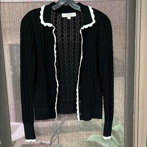 LOFT Black and White Women's Sweater